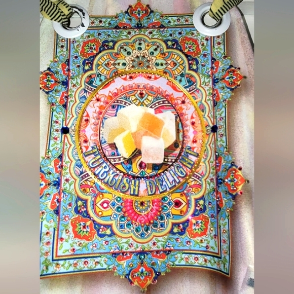 IPNG Jeweled Turkish Delight Themed Multi Colored Sundress Type Gently Used - Picture 3 of 7